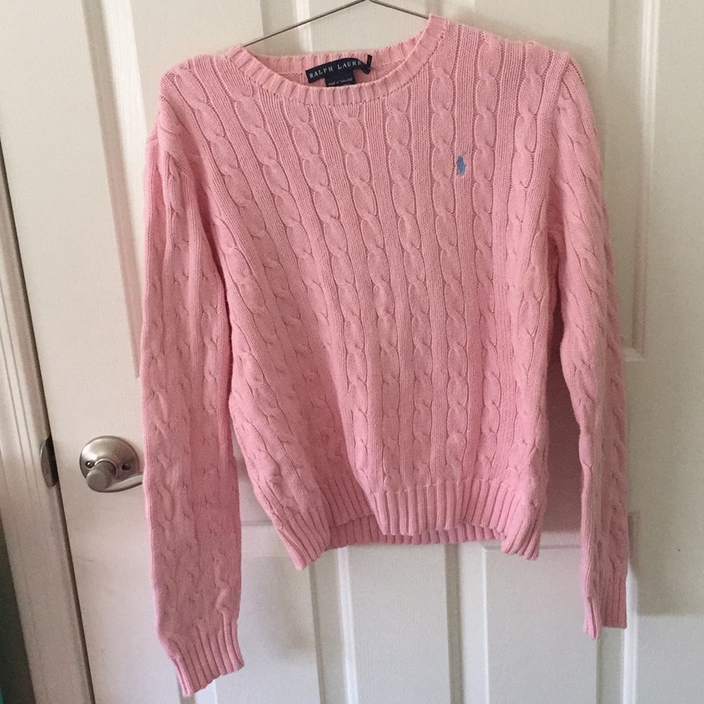 VINTAGE RALPH LAUREN PINK SWEATER
